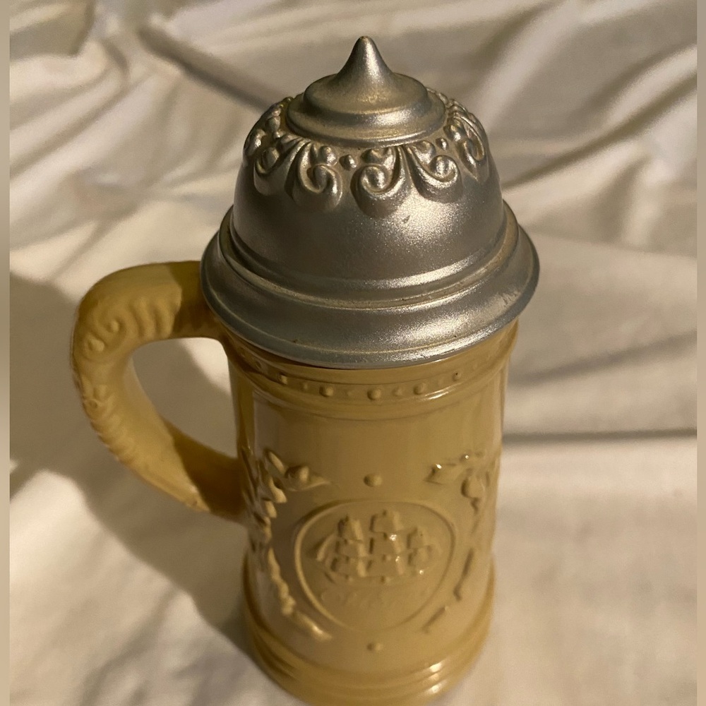 Vintage 6" OLD SPICE Tankard Decanter Stein 6 oz After Shave Bottle ( empty)
